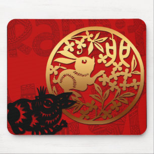 Cute Rabbit China Year Zodiac Birthday Mousepad Musmatta