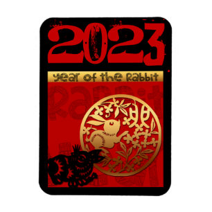 Cute Rabbit China Year Zodiac Birthday VPM Magnet