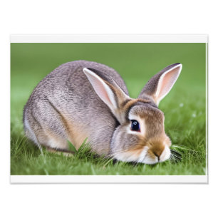 Cute Rabbit Fototryck