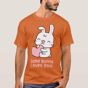 Cute Rabbit lite Bunny Kärlek You Pun T Shirt
