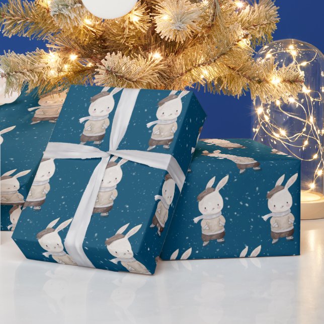 Cute Rabbit med isskal Presentpapper (Helgdagar)