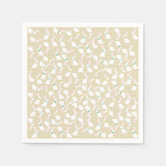 Cute Rabbit Papper Napkins Pappersservett (Framsidan)