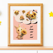 Cute Rabbit Poster | Dream vad du vill ha