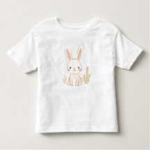 Cute Rabbit Småbarn T-Shirt Animal Design för barn