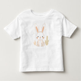 Cute Rabbit Småbarn T-Shirt Animal Design för barn