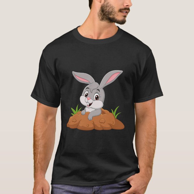 Cute Rabbit T Shirt (Framsida)