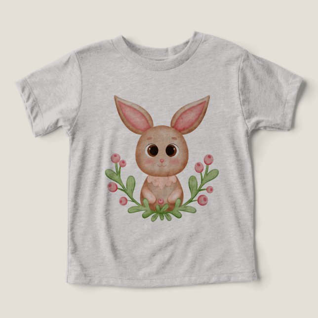 Cute Rabbit T Shirt (Design Framsida)