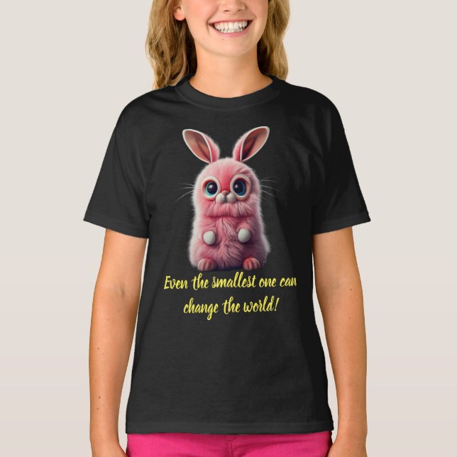 Cute Rabbit T Shirt (Framsida)