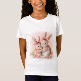 Cute Rabbits Hugger T Shirt