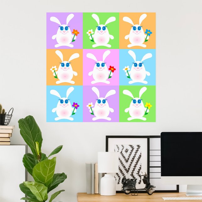 Cute Rabbits Poster (Skapare uppladdad)