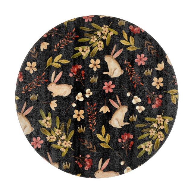 Cute Rabbits: Watercolor Hand Drawn Mönster (Framsidan)