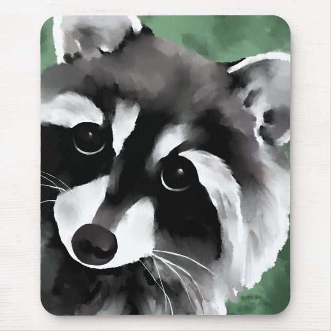 Cute Raccoon Ansikte Musmatta (Framsidan)