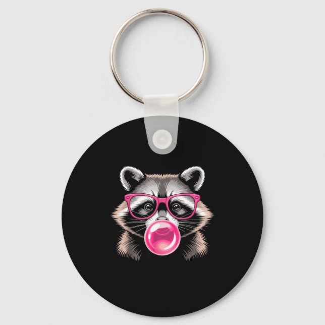 Cute Raccoon Design For Men Women Kids Racoon Racc Nyckelring (Framsida)