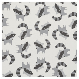 Cute Raccoon Fabric Tyg