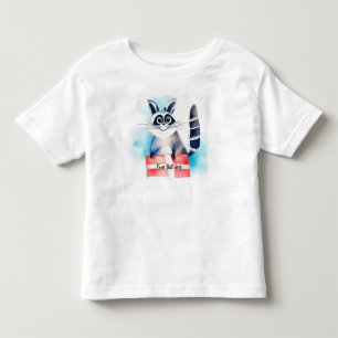 Cute raccoon-födelsedagspresent t shirt