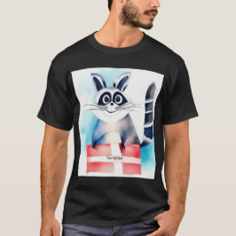 Cute raccoon-födelsedagspresent t shirt