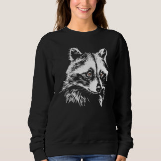 Cute Raccoon Hand plockade Sketch Artistic T Shirt