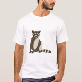 Cute Raccoon i Gräs Forest Illustration T Shirt