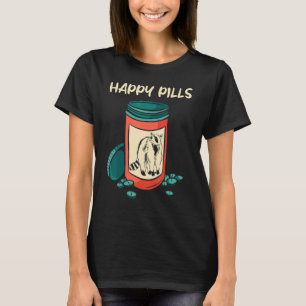 Cute Raccoon Lycklig Pills T Shirt
