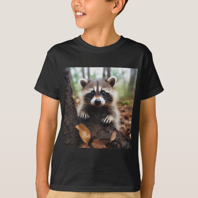 Cute Raccoon T Shirt - Cute Animal Shirts (Framsida)