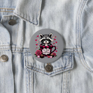 Cute Raccoon Valentine Buffalo Play Aesthetic Knapp