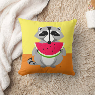 Cute Raccoon Wildlife Kudde