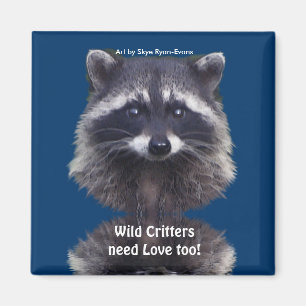 Cute Raccoon Wildlife Magnets Magnet