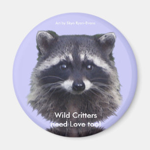 Cute Raccoon Wildlife Magnets Magnet