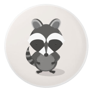 Cute Raccoon Woodland Animal Knopp