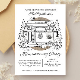 Cute Raccoons fall i Party i hemmet Inbjudningar