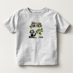 Cute Racoon in Skogen Småbarn T-Shirt