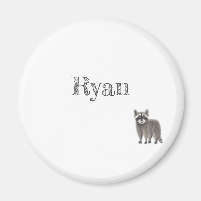 Cute Racoon Magnet (Framsidan)