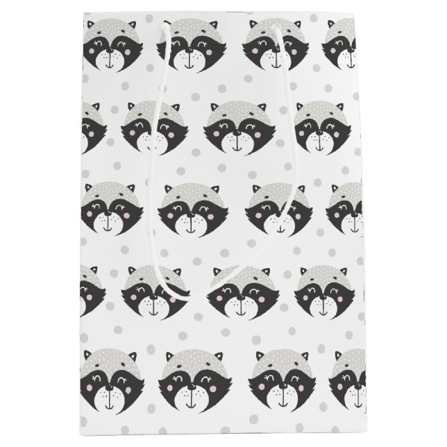 Cute Racoon Mönster (Framsidan)