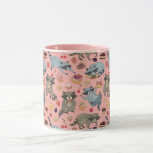 Cute Racoons Mugg