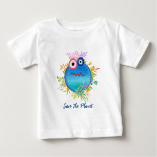 Cute Rädda planeten Baby T-Shirt