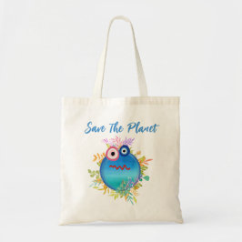 Cute Rädda planeten Tote Bag Tygkasse