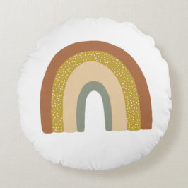 Cute rainbos terracota baby runt kudde
