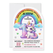 Cute Rainbow 1 Birthday Party