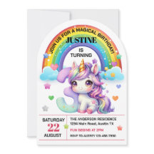 Cute Rainbow 3:e födelsedagen Party