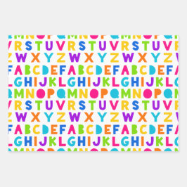 Cute Rainbow Alphabet Wrapping Lakan