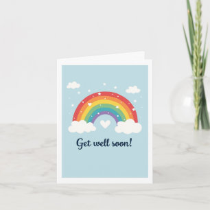 Cute Rainbow and Heart, få snart ett stort kort