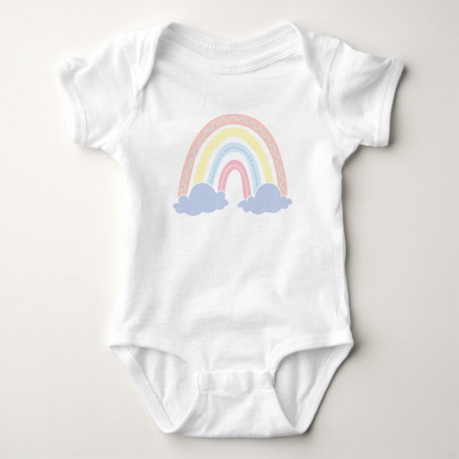 Cute Rainbow Baby Bodykostym T Shirt (Framsida)