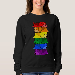 Cute Rainbow Beagle Gay pride Lgbt Puppy T Shirt
