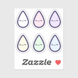 Cute Rainbow Blood Drip Första perioden Klistermärken