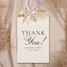 Cute Rainbow Boho Bridal Shower Presentetikett