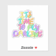 Cute Rainbow Bubble Brev Positive Quote