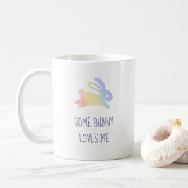 Cute Rainbow Bunny Rabbit Quote Kaffemugg