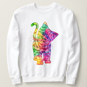 Cute Rainbow Cat T-shirt, Hoodie Sweatshirt Design T Shirt