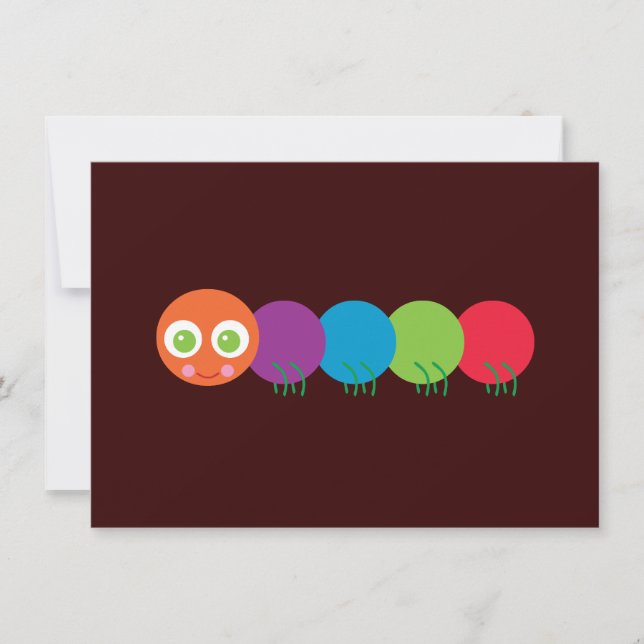 Cute Rainbow Caterpelare (Framsida)