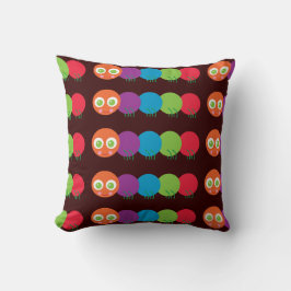 Cute Rainbow Caterpelare Kudde